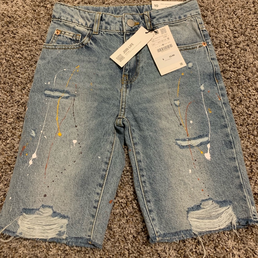 Zara boys jean shorts